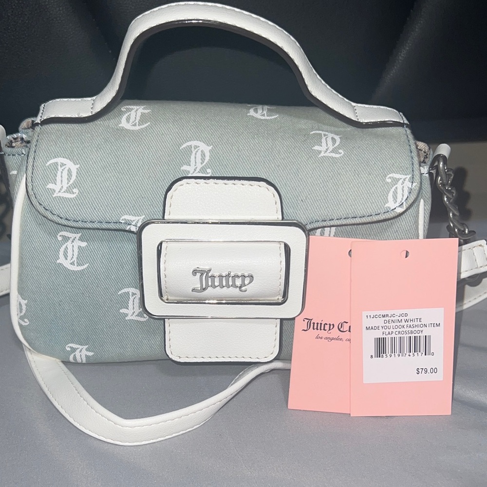 Juicy Couture White and Gray Crossbody Bag - Picture 8 of 11